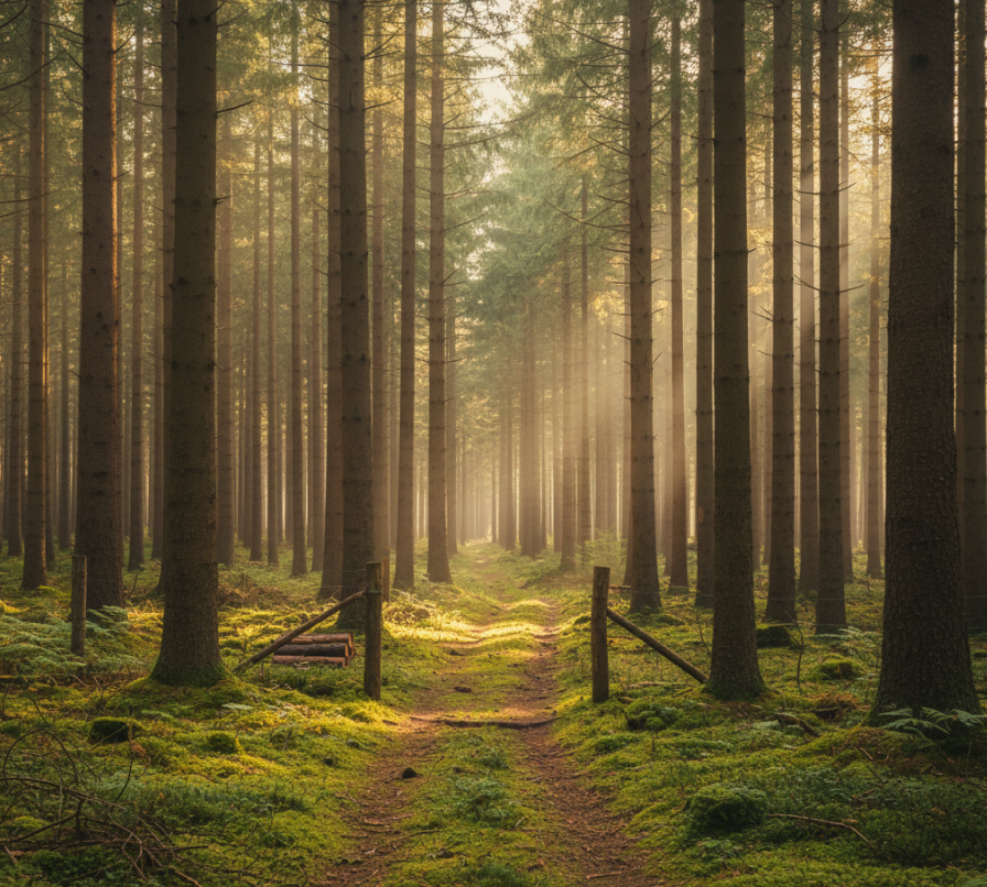 zdjęcie przedstawia las