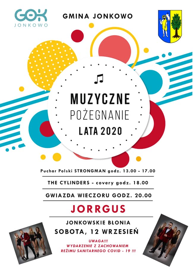 Na plakacie kolorowe figury geometryczne. Tekst dostępny po kliknięciu.