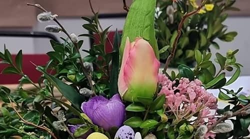 Zdjęcie wiązanki, palmy wielkanocnej.