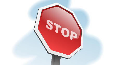 Zdjęcie znaku stop