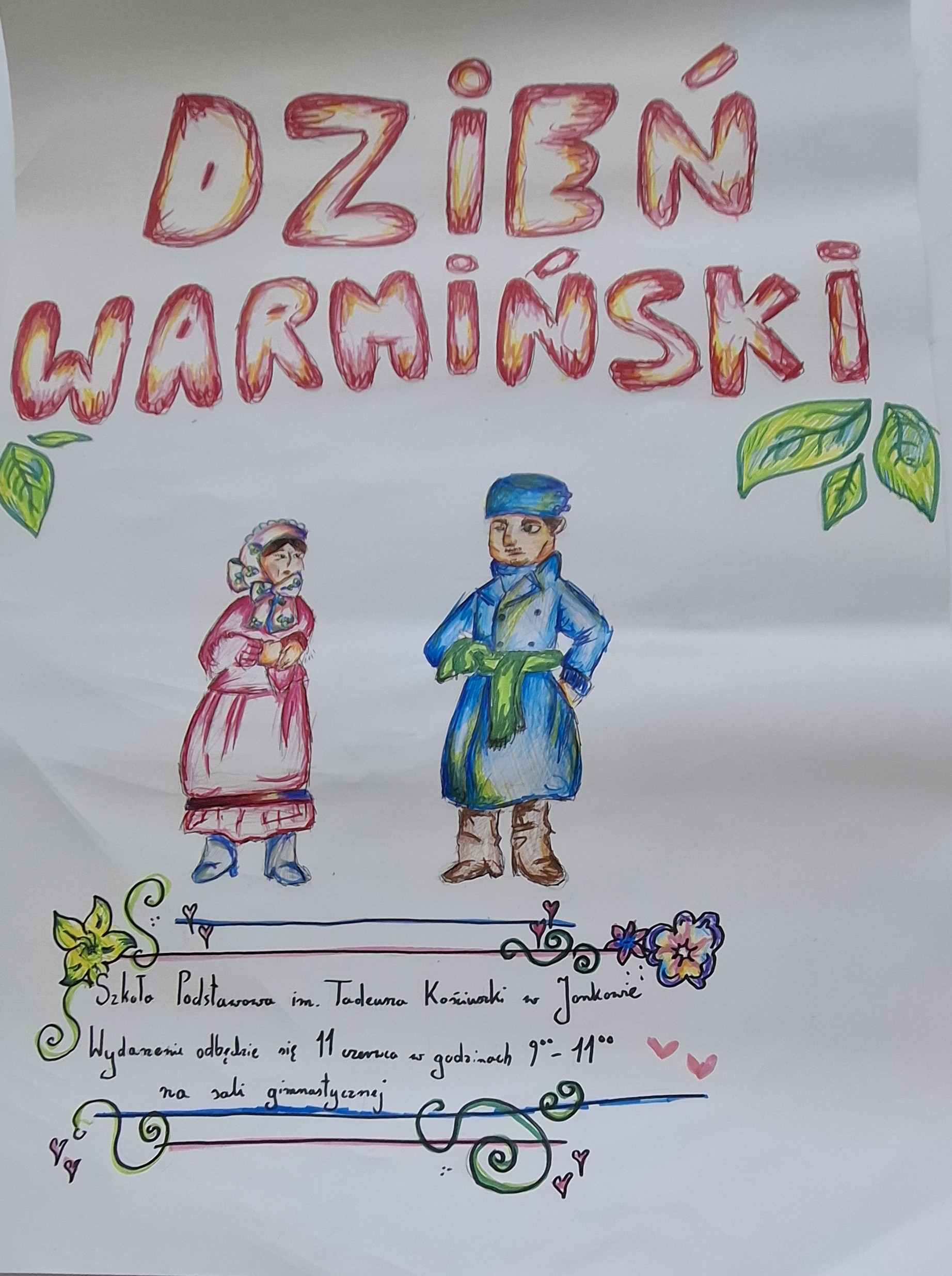 Plakat dnia warmińskiego z zaproszeniem 