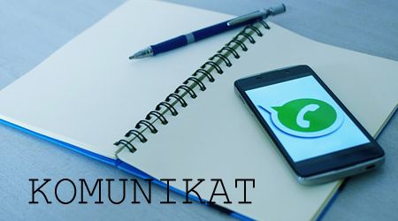 Autor zdjęcia: Pixabay Napis komunikat. Z prawej strony kartka papieru, długopis i smartfon