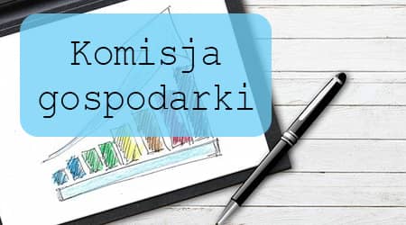 Na podstawie zdjęcia Gerda Altmanna z Pixabay, UG Jonkowo. Skoroszyt z wykresami słupkowymi i długopis. Tekst: komisja gospodarki.