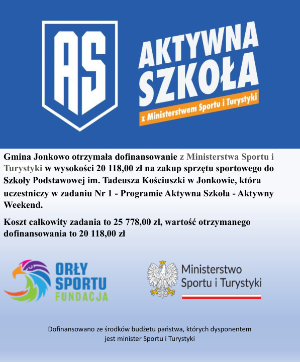 informacja o dofinansowaniu plakat